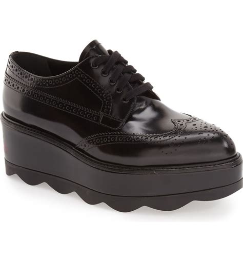 prada oxford sale|Prada platform oxfords.